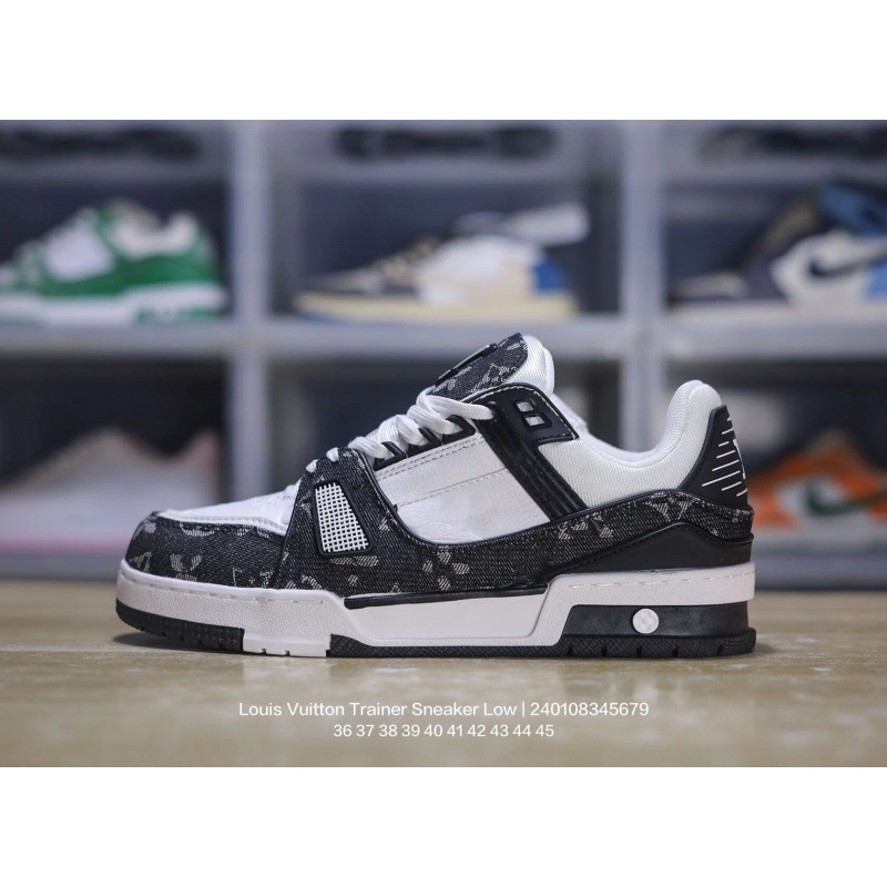 Nuevos zapatos deportivos de alto lujo de red negra L Clover Europa para hombres y mujeres zapatos de altura de suela gruesa zapatos de pan V