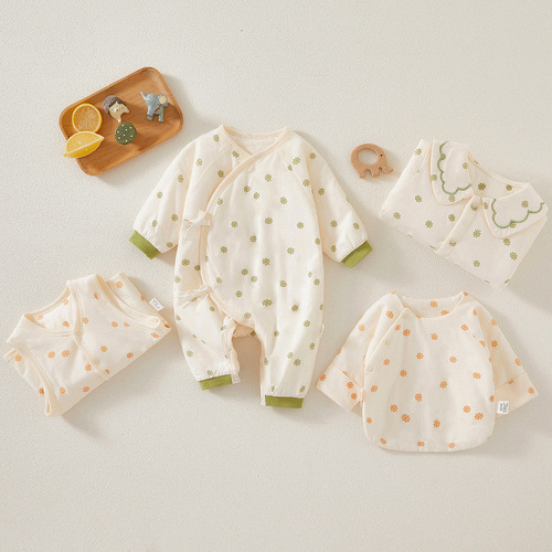 Children's vest for spring and autumn, padded cotton, thick baby clothes for boys and girls, infants and toddlers, autumn new baby clothes