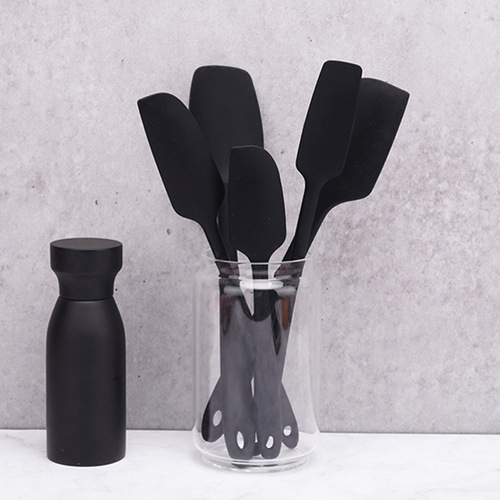 High-temperature resistant one-piece silicone spatula, food-grade cream spatula set, jam cake spreader, baking tools