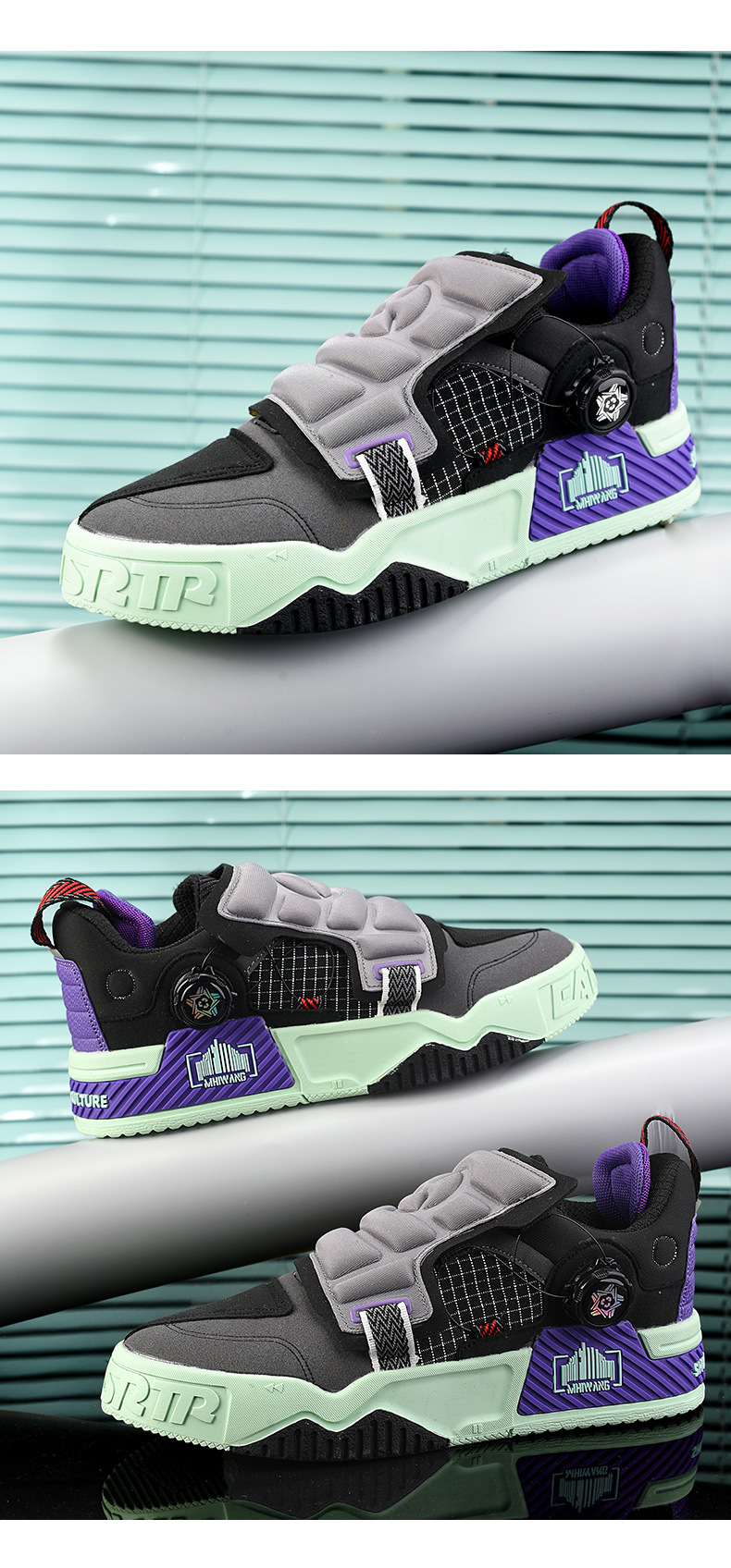 Europäische Station Neue Frühjahr Trend Turnschuhe Männer S Schwenk Schnalle Plattform Booster Casual Papa Schuhe Skate_voghion.com