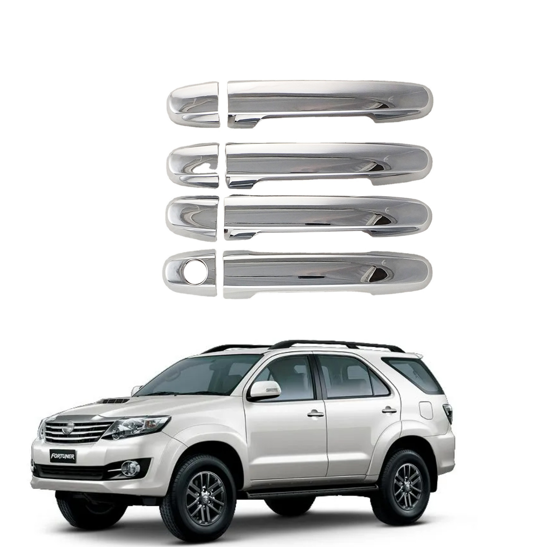 适用于2012 Toyota FORTUNER 拉手 ABS电镀改装饰件门把手汽车
