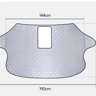 to keep warm without fog, Car snow shield