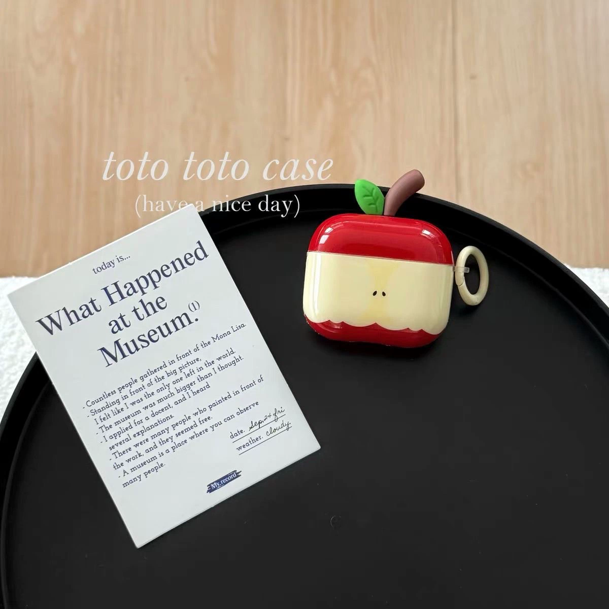 Защитный беспроводной чехол (совместим с Apple) для AirPods 1/2/3/4 и Pro/Pro2/Pro3 — с подвеской-яблочком или кольцом