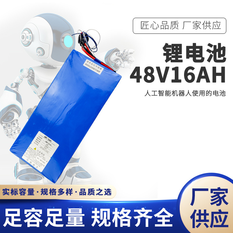 13串5并48V16AH人工智能机器人医疗器械专用锂电池组带485通讯