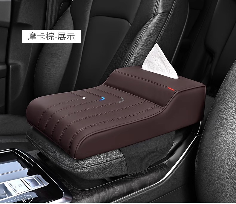 New car armrest box pad memory foam armrest box height pad with tissue box handle set off car interior