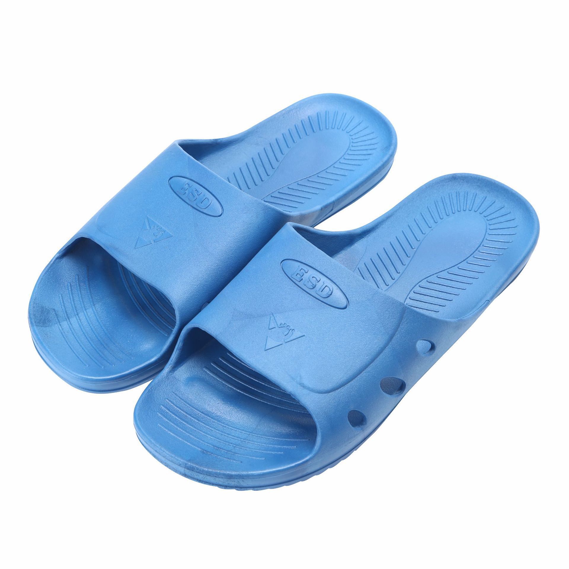 防静电spu拖鞋 无尘车间电子透气防尘工作鞋加厚软底六孔防静电鞋