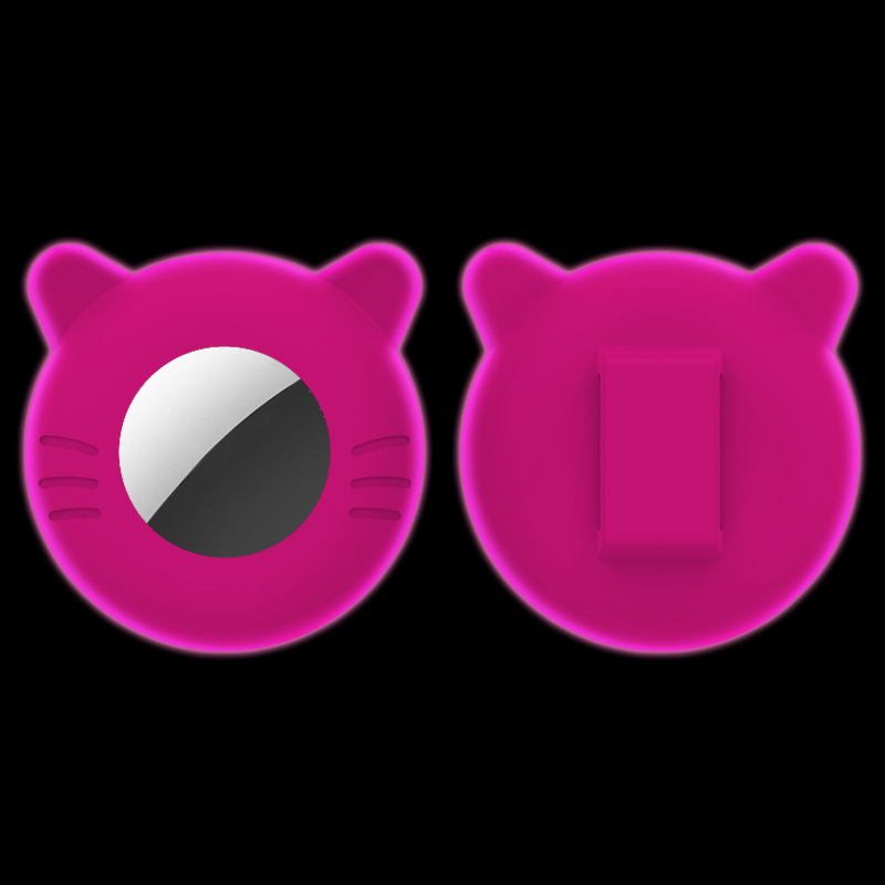 Aplicable a Apple Airtag cubierta nueva cachorro gatito collar cubierta de silicona localizador cubierta protector de pérdida