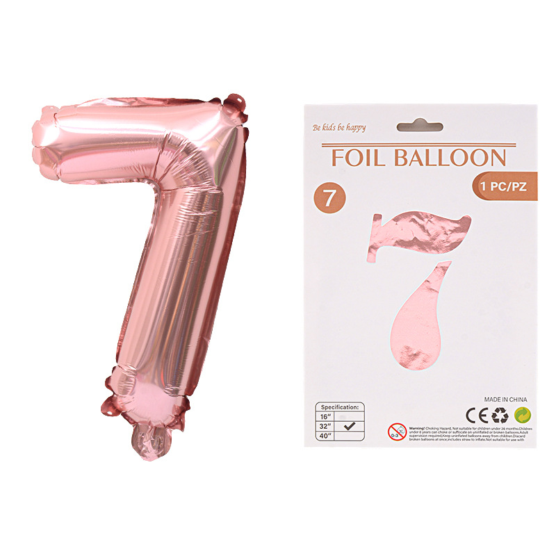 Globo de película de aluminio digital de 32 pulgadas, tarjeta de papel, tapa dura, paquete individual, cuerpo delgado, fiesta digital, globo decorativo flotante