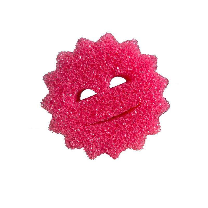 Esponja de cara sonriente de papá estadounidense Esponja de temperatura cálida Esponja de limpieza de platos de panal de abejas