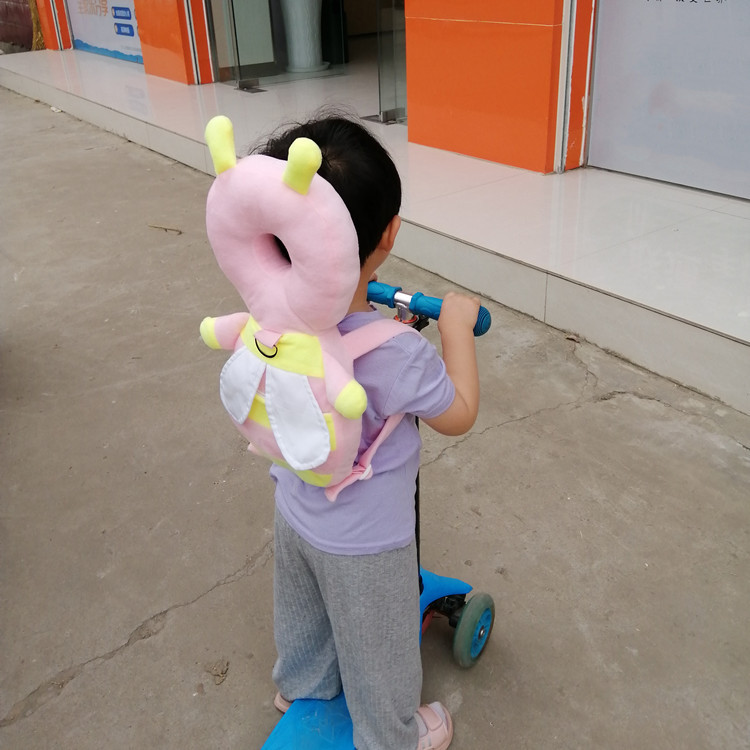 Electric Vehicle Anti-Collision Pad Front Seat Cushion Baby Head Protection Motorcycle Baby Safety Anti-Collision Head Thickened Pillow