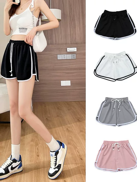 Two-Tone Yoga Pants for Women, 2026 Summer New Thin High-Waisted Slimming Shorts, Women's A-Line Pants for Outerwear