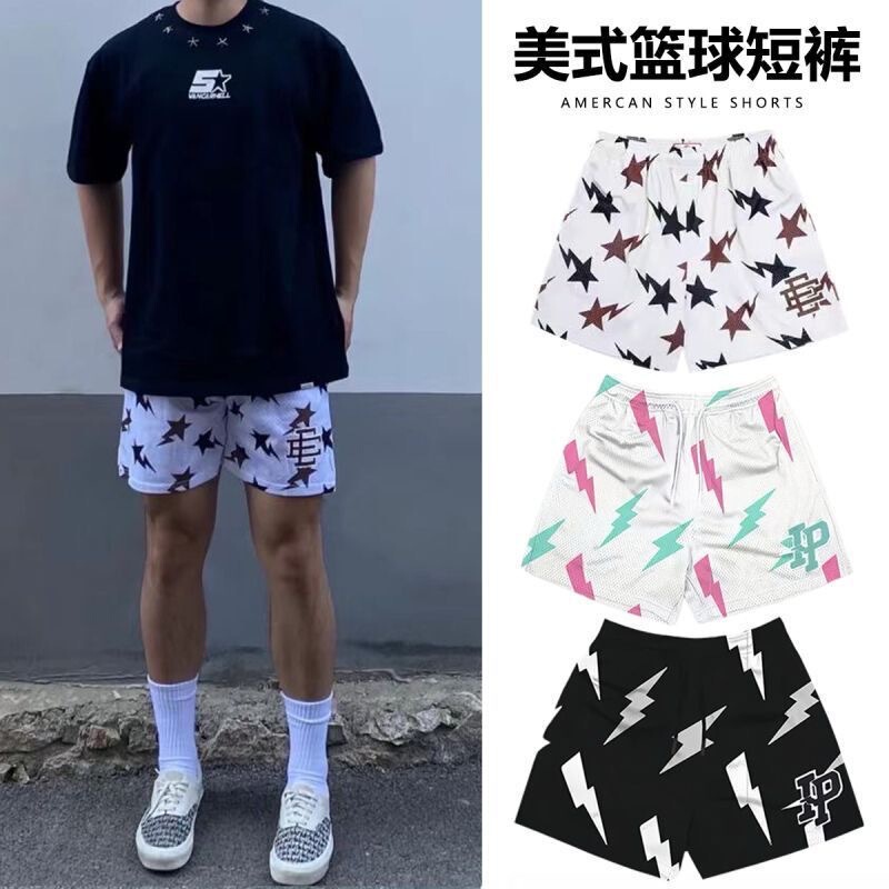 Summer Trendy Brand Bf American-Style Knee-Length Shorts for Men and Women, Casual High Street Loose Breathable Sports Basketball Shorts Summer Trendy Brand Bf American-Style Knee-Length Shorts for Men and Women, Casual High Street Loose Breathable Sports Basketball Shorts