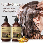 全英文生姜洗发水护发素蓬松控油去屑抚平毛躁顺滑头发仅供外贸