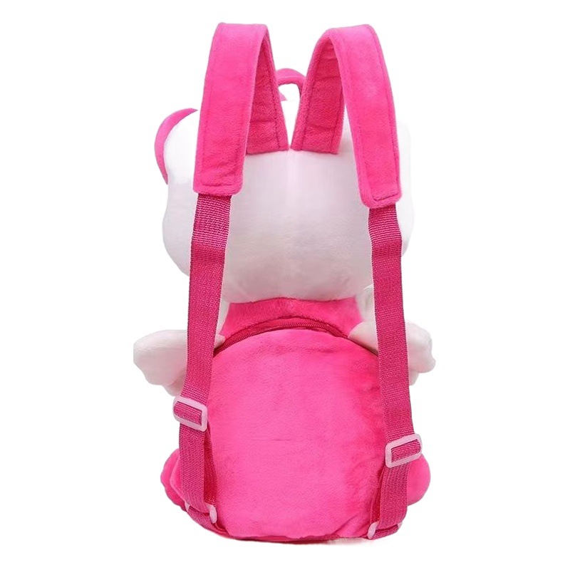 Day Bear KT Pink Blue Hello Kitty Cute Plush Doll Stereo Student Backpack Backpack Bag