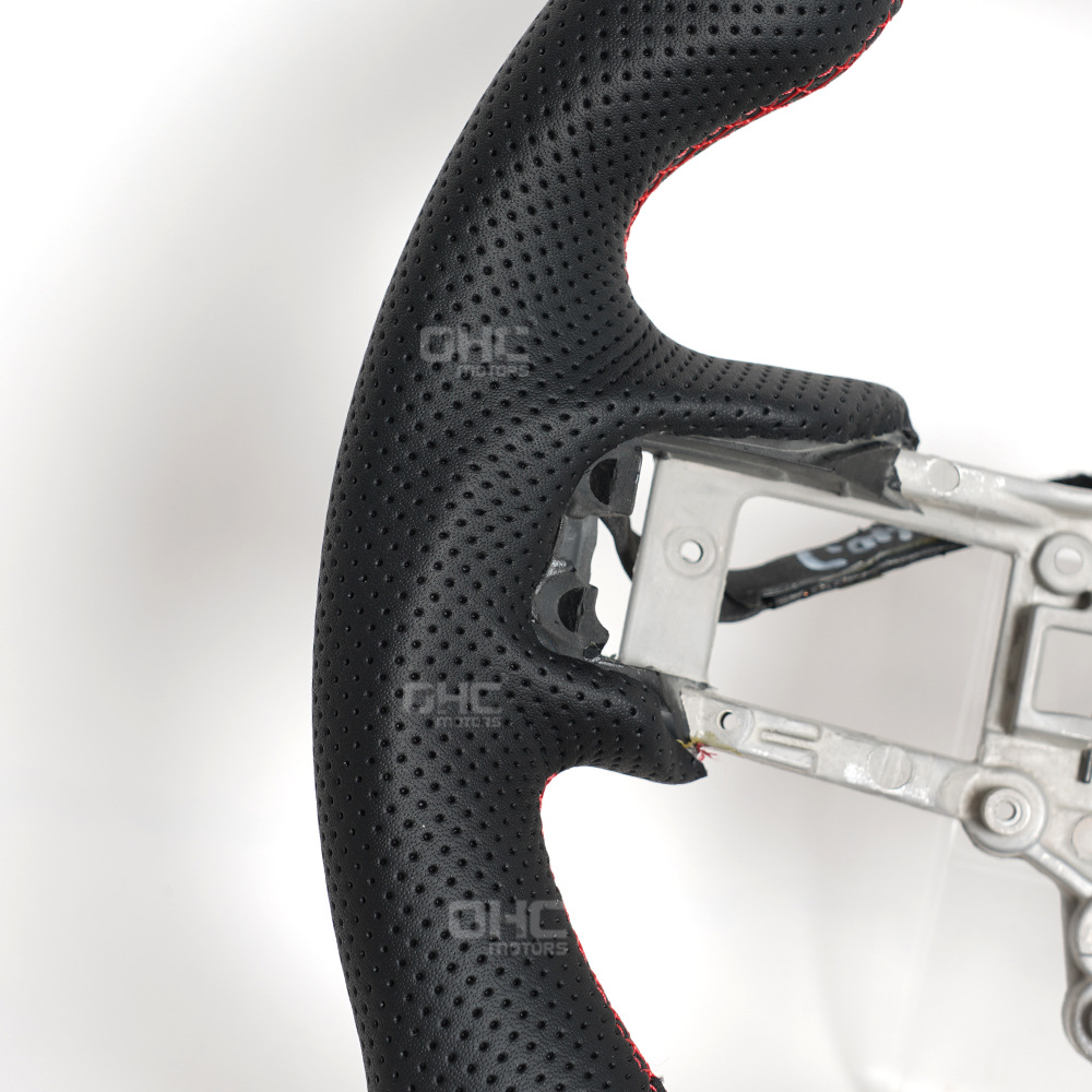 Cross-Border Hot Sale Suitable for 18-21 Models with Heated Ford Mustang Full Leather Car Steering Wheel Upgrade and Modification