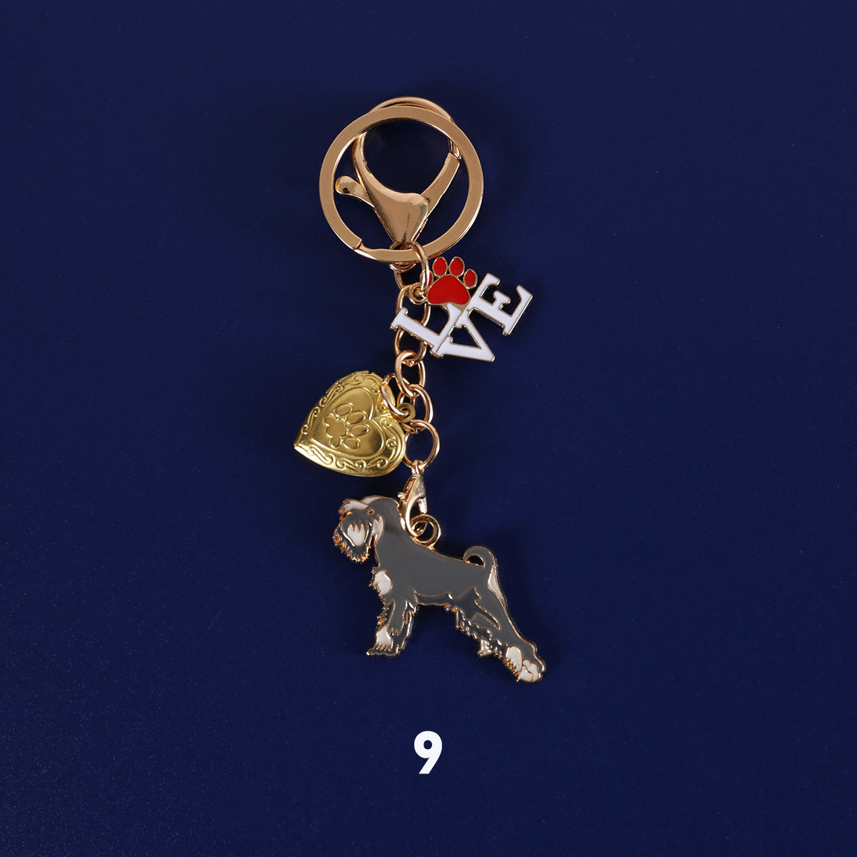 Transfronterizo TK Amazon aleación goteo pet perro conmemorativo coleccionista de pelo DIY almacenar foto colgar llavero