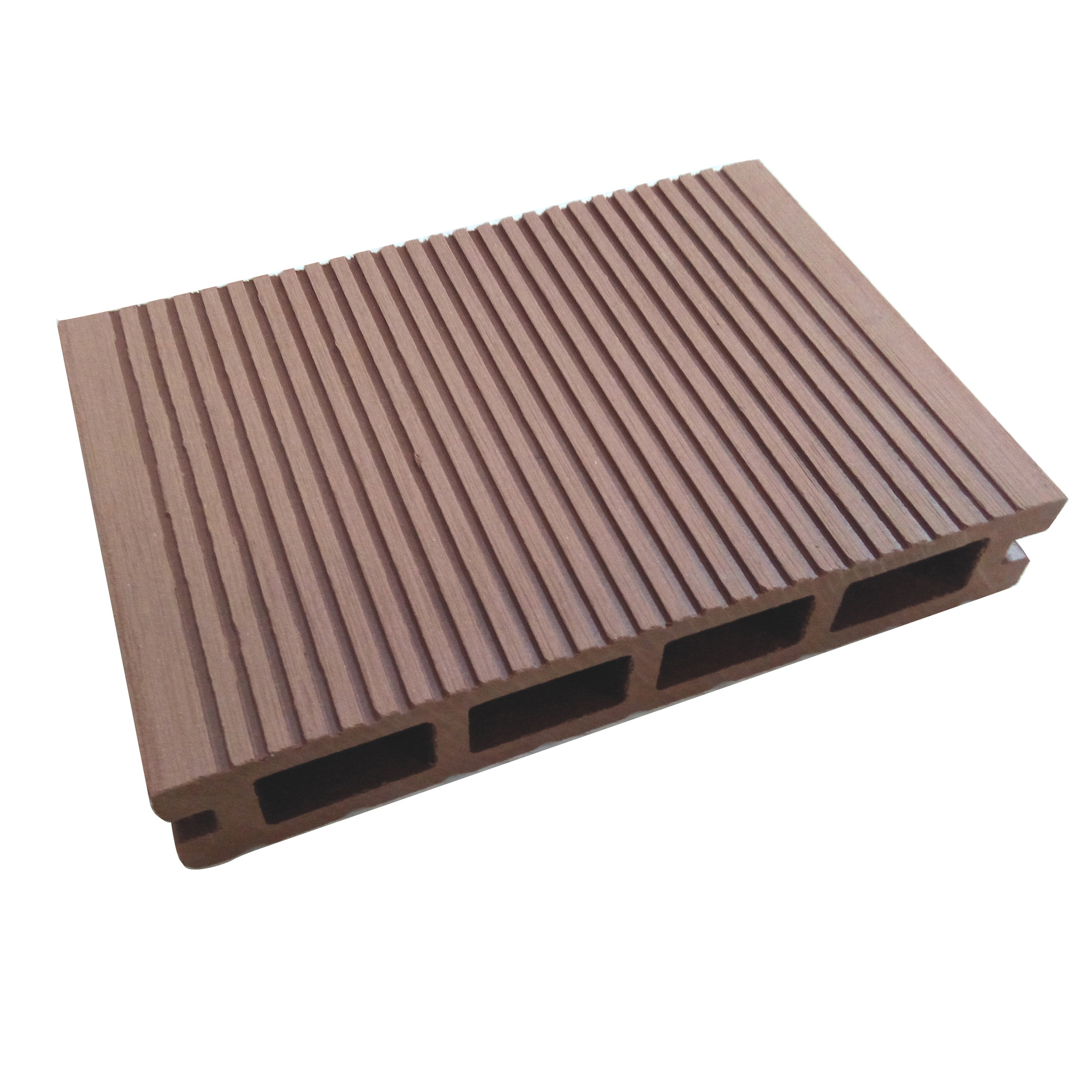 Plástico de madera WPC piso generación agujero cuadrado 145*24 protección del medio ambiente plástico material de madera jardín decoración al aire libre tablero de madera anticorrosión