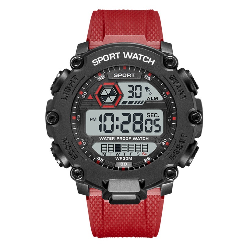 Comercio exterior estilo caliente reloj electrónico al por mayor multifuncional al aire libre hombres y mujeres estudiantes deportes moda corriendo reloj