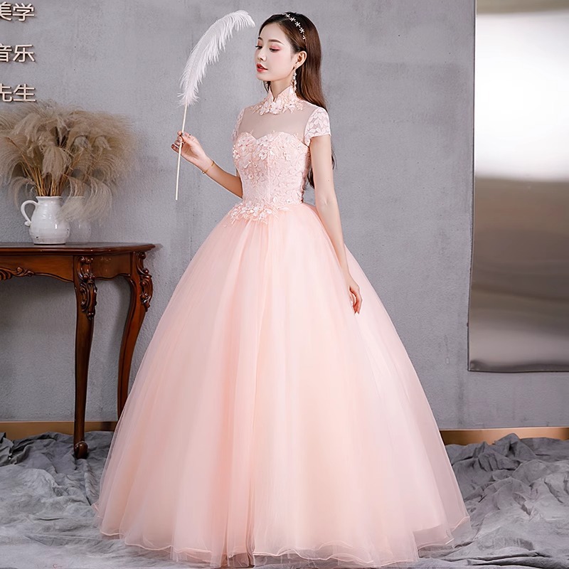 Vestido de noche elegante de alta gama para mujer, nuevo modelo 2026, traje de presentación para escenario, vestido largo para estudiantes