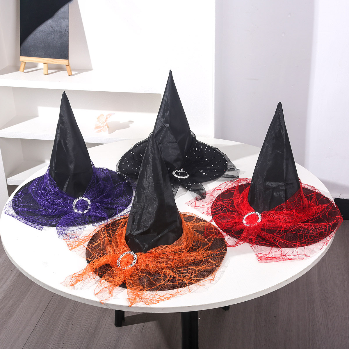 Oxford negro Halloween bruja bruja bruja Harry Potter sombrero mágico disfraz de baile accesorios