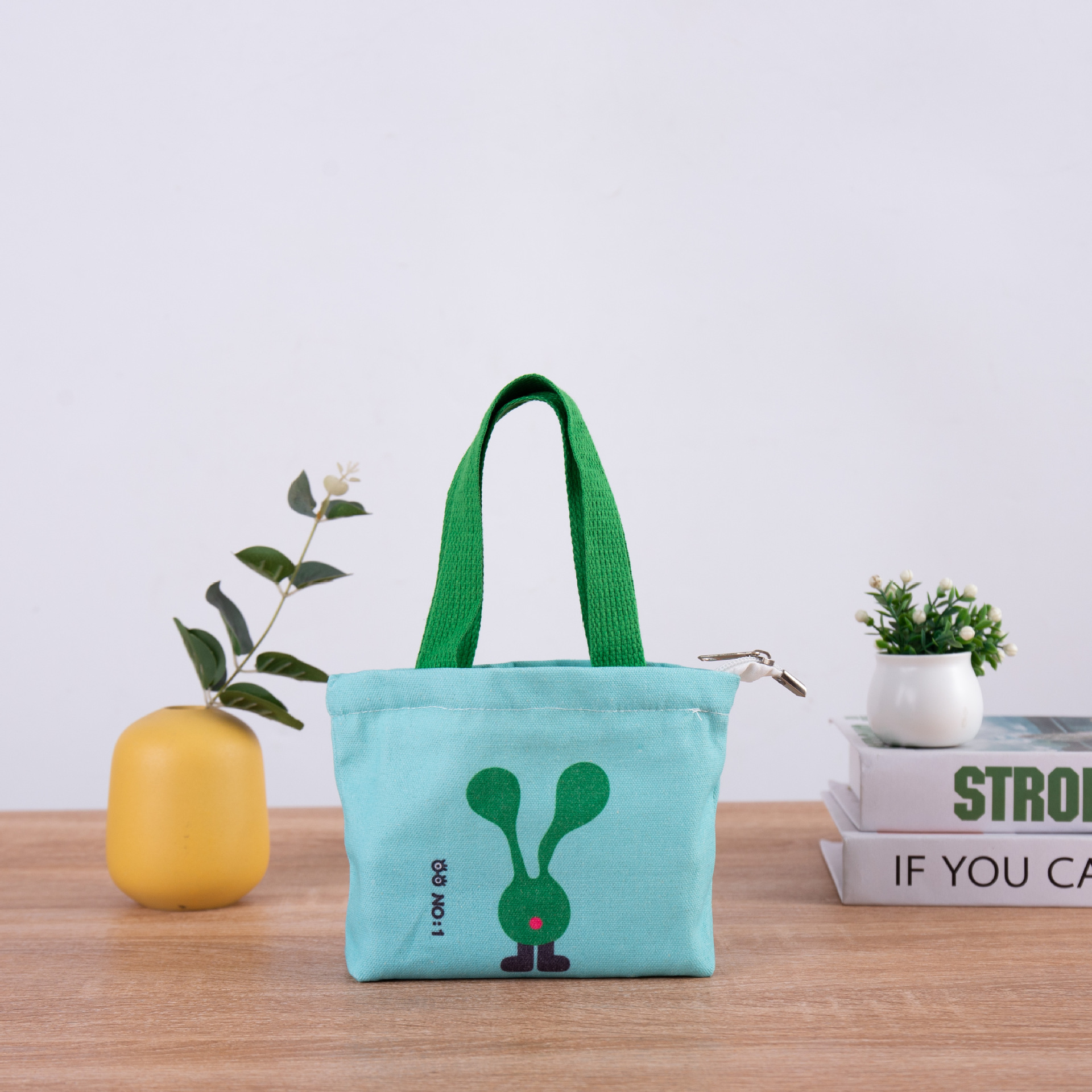 帆布手提包批发立体时尚托特包双层加厚袋子小批量制定款卡通定制