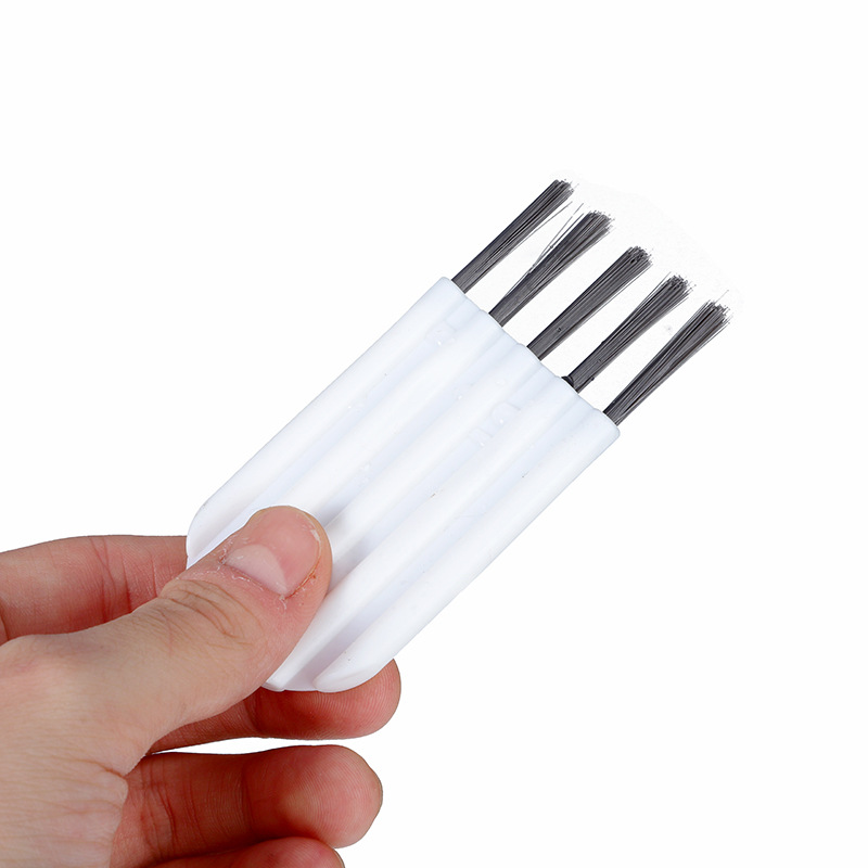 杯盖刷键盘缝隙刷子卷曲杯盖刷气垫梳子清洁刷瓶盖凹槽缝隙多用刷