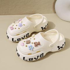 2024厚底洞洞鞋eva女外穿防滑防臭拖鞋夏季增高花園鞋沙灘鞋批發