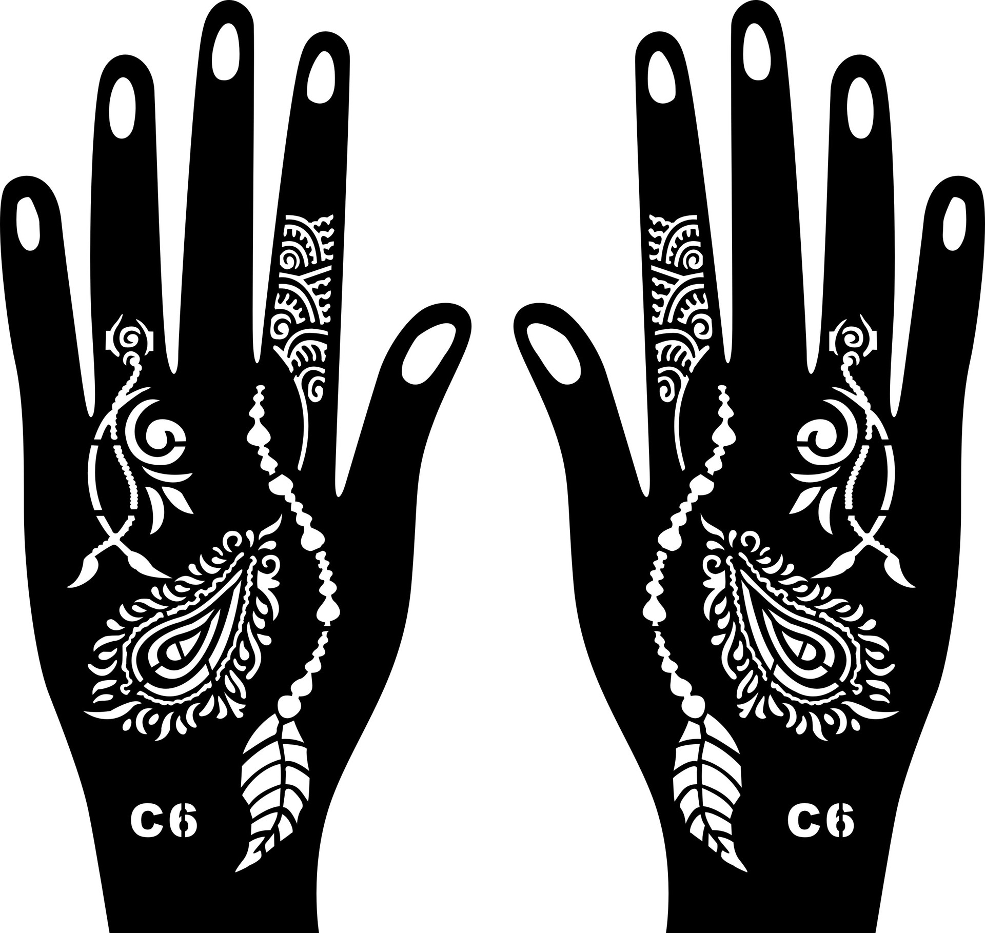 Solid Color Pattern Solid Color PVC Tattoos & Body Art 1 Piece