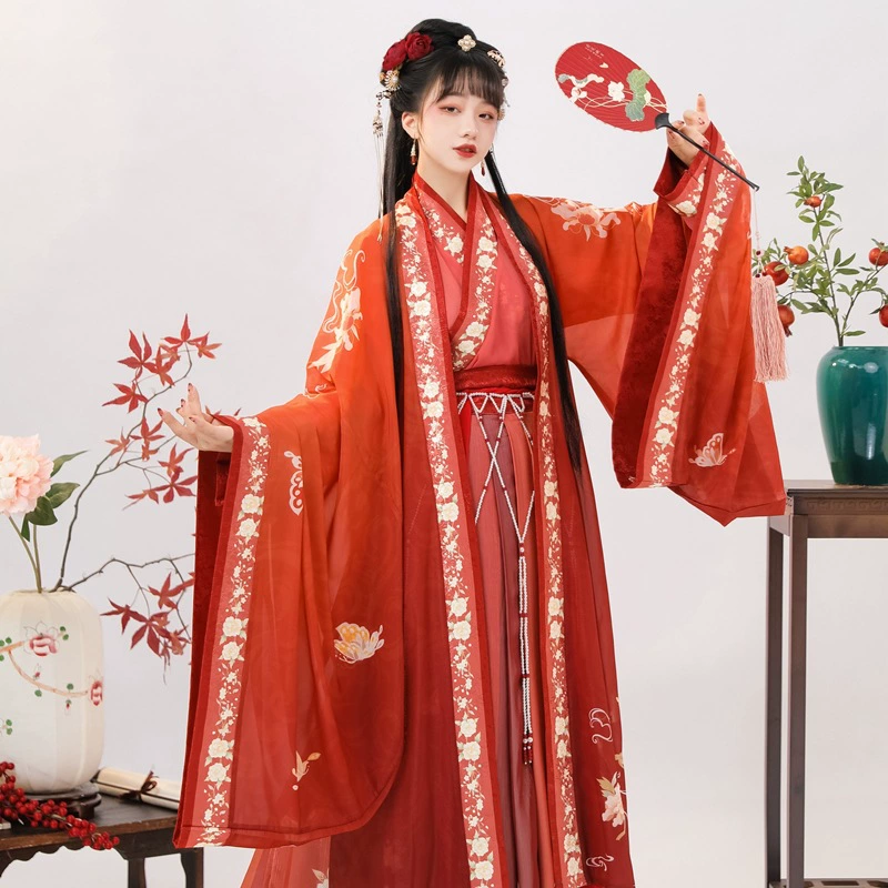 Genuine Hanfu, summer set, 3 piece set