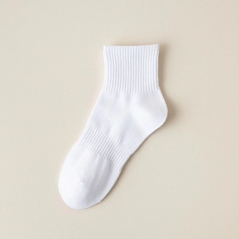 Thin summer knee socks for men and women, absorbs sweat and smell, mid-length