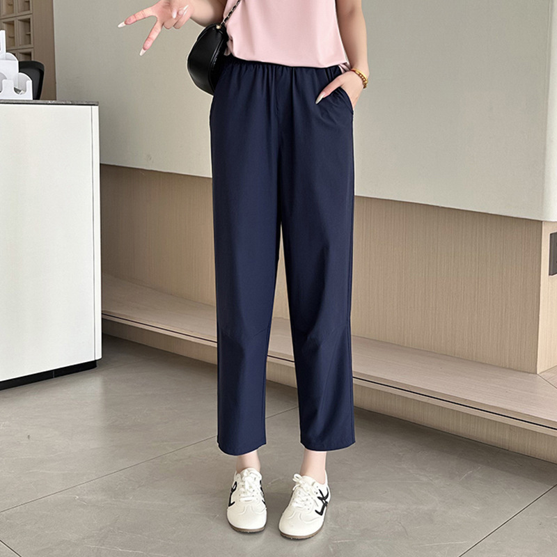 夏クールアイスシルク速乾通気性スポーツパンツレディースカジュアルパンツルーズ小柄ハーレムパンツ大きいサイズパンツ|undefined