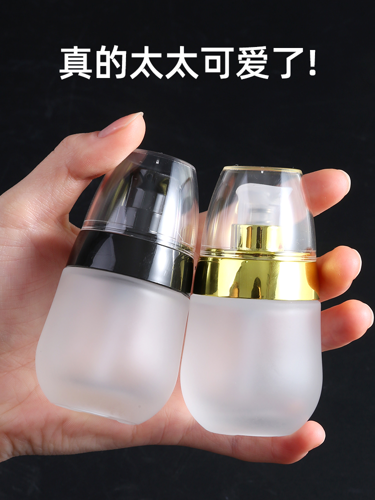 Viaje botella de cosméticos prensado base líquido portátil desmaquillaje líquido pequeño botella vacía loción botella de pulverización set