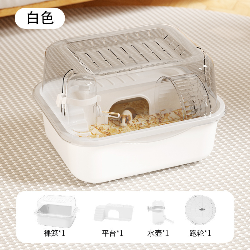 ハムスターケージ金糸熊ケージ大空間アクリルハムスターケージ外に豪華なペット用品を持っている|undefined