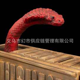 跨境暗黑风红蛇箱收纳盒 猎奇小物件整理储物盒