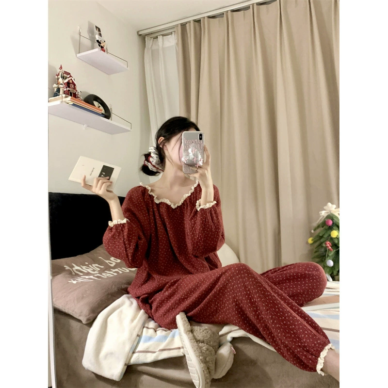Шаговая pijama? - переведу как кружевной пижамный костюм, (跨境贸易), цветочный принт, кружевное платье