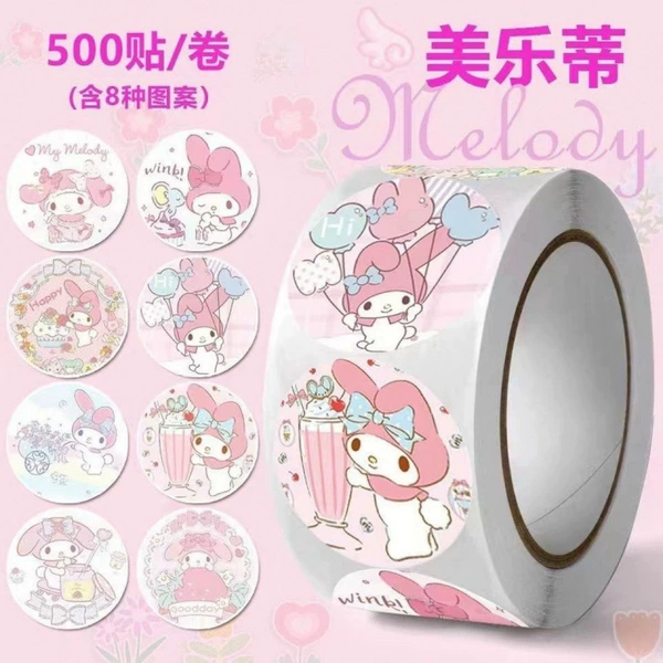 Round Melody [500 stickers per roll]