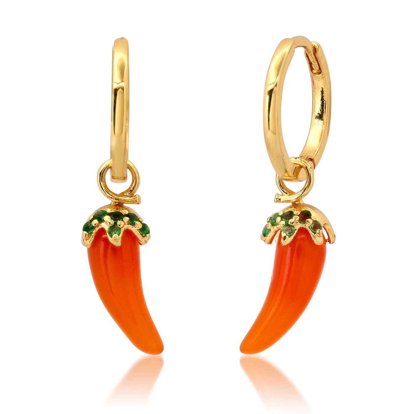 Fruit And Vegetable Design Popular Exquisite Gold Plated Earrings
