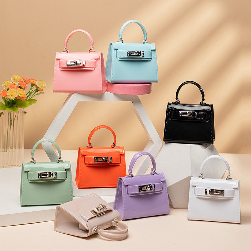Bag wholesale jelly bag 2023 mini handbag live broadcast welfare small lipstick children's bag coin purse Kelly bag