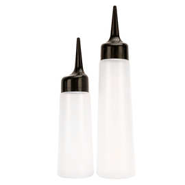 美发工具瓶子斜口洗头瓶发廊烫发药水壶直嘴挤压干洗瓶清洁透明瓶