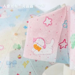 设计款高定渐变色晴雨伞两用女高颜值折叠便携小防紫外线遮阳伞
