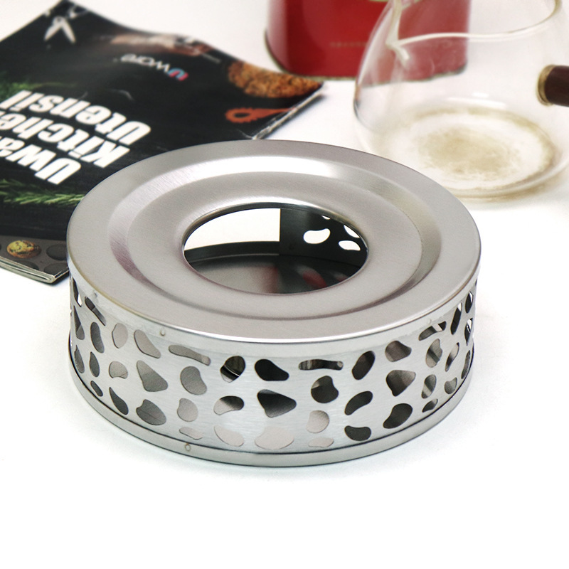 Stainless Steel Warm Tea Stove Candle Bottom Stove Hot Tea Hot Coffee Warm Stove Multifunctional Warm Tea Maker Glass Pot Warm Tea Stove