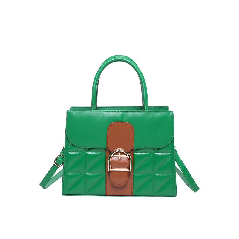 Bolso de hombro de moda atmósfera de textura bolso de mano de cinturón de diseño elegante 2024 bolso cuadrado simple bolso de mujer