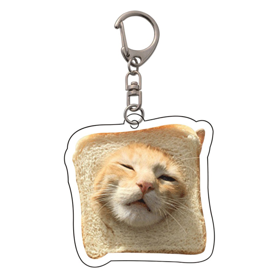 Adecuado para retro lindo divertido brindis gatito llavero acrílico airpods colgante bolsa de accesorios