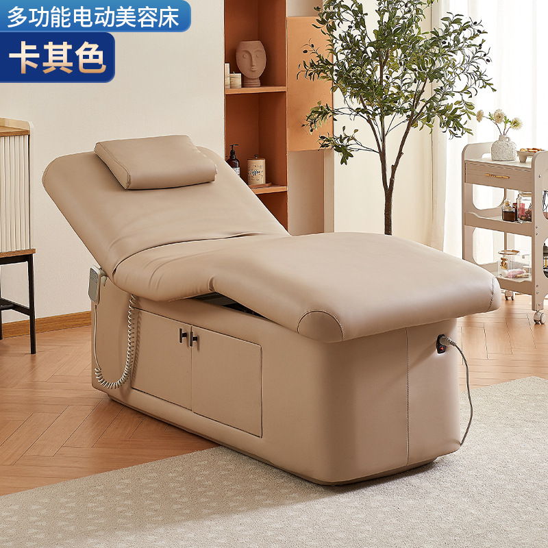 Cama de belleza eléctrica para sala de belleza especial de masaje de temperatura constante calentamiento micro plástico spa cama de bordado de patrón médico multifuncional