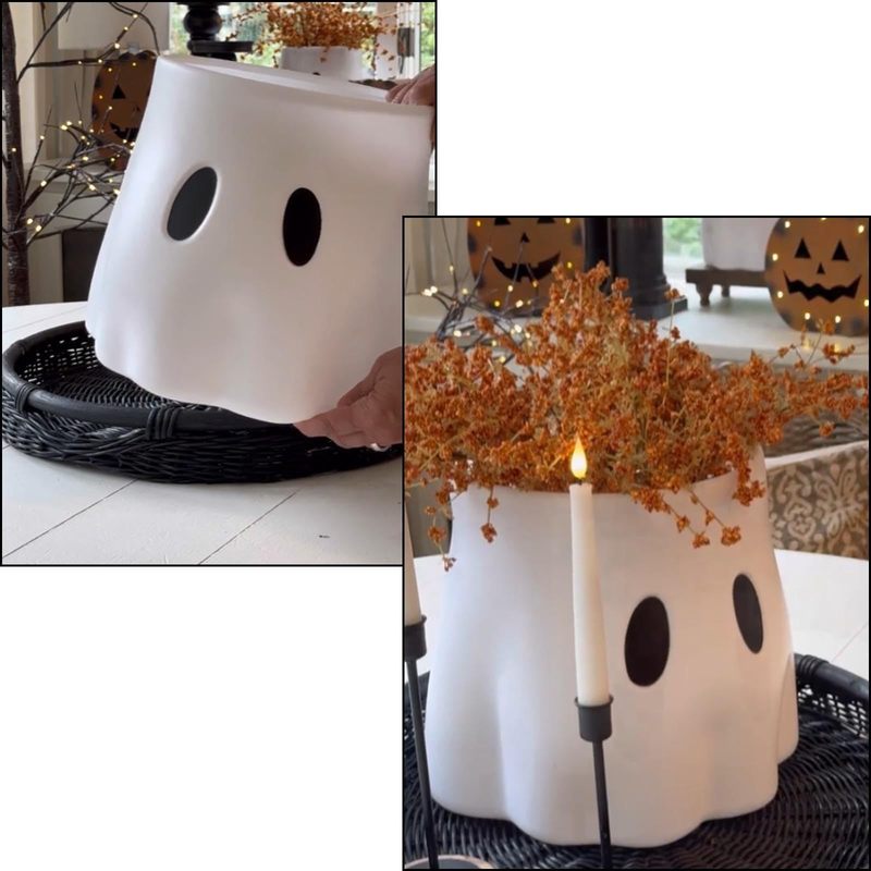 Amazonハロウィン新作Ghost Bucket Decorプランター幽霊植木鉢ホームデコレーション|undefined