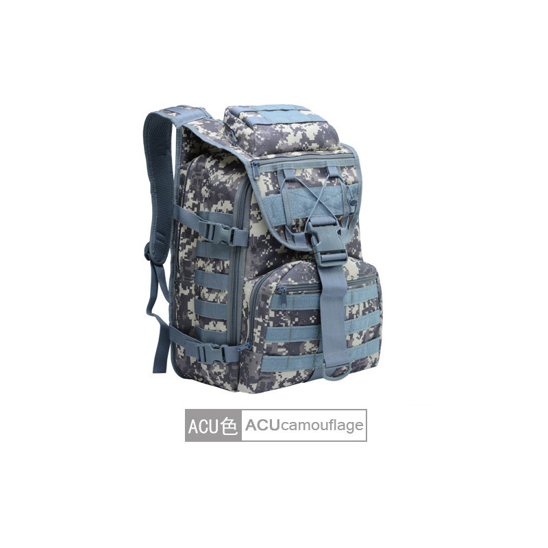 Bolsa táctica de hombro al aire libre bolsa de montaña impermeable caminata camuflada mochila táctica de hombre gran capacidad al aire libre resistente al desgaste