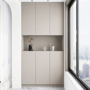 Balcony Storage Cabinet, Bay Window Cabinet, Wardrobe, Sun Protection Storage Storage Cabinet, Processing and Customization of Large-Capacity Sundry Storage Cabinet