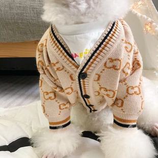 Cat Clothes Autumn and Winter Clothes Winter Warm Puppet Cat English Short Pet Cat Anti-hair Dog Spring and Autumn Sweater