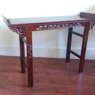 Customized All Solid Wood Strips, New Chinoiserie Entrance Strips, Living Room Simple Zen Tables, Wall-Mounted Solid Elm Wood Strips