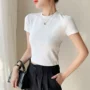 女短袖修身圆领夏季t恤